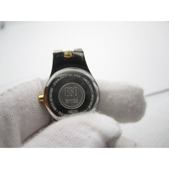 Women ESQ Swiss Quartz WR Analog 22mm Round Watch (H613) "New Battery" - Picture 4 of 12